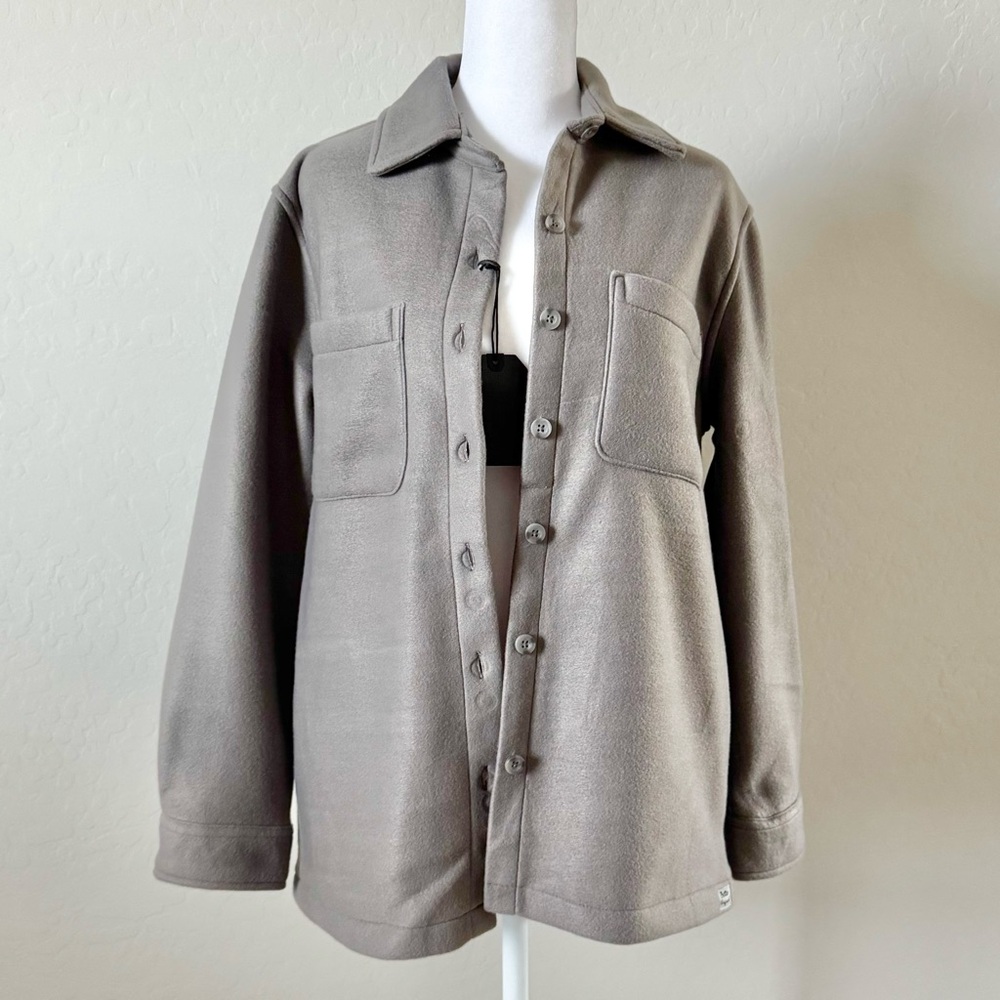Better Unsaid Grey Button-Up Jacket